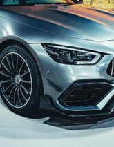 Mercedes Benz AMG GT 4 Door GT63 GT63s GT53 GT43 GT50 X290 2019-ON (This product is desigend to work with the "CMST Front Bumper" only, it does not fit the OEM Bumper ) with Aftermarket Parts - Front Canards Carbon Fiber / FRP from CMST Tuning